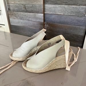 Seychelles Women's Size 8.5 Ankle Tie Espadrille Wedge